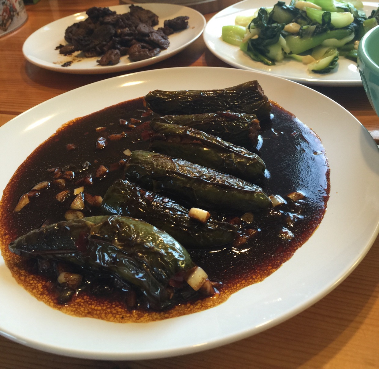 肉酿虎皮青椒
