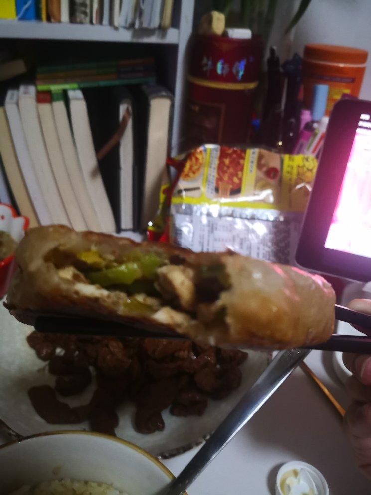 孜然鸡肉馅饼～手抓饼新吃法2