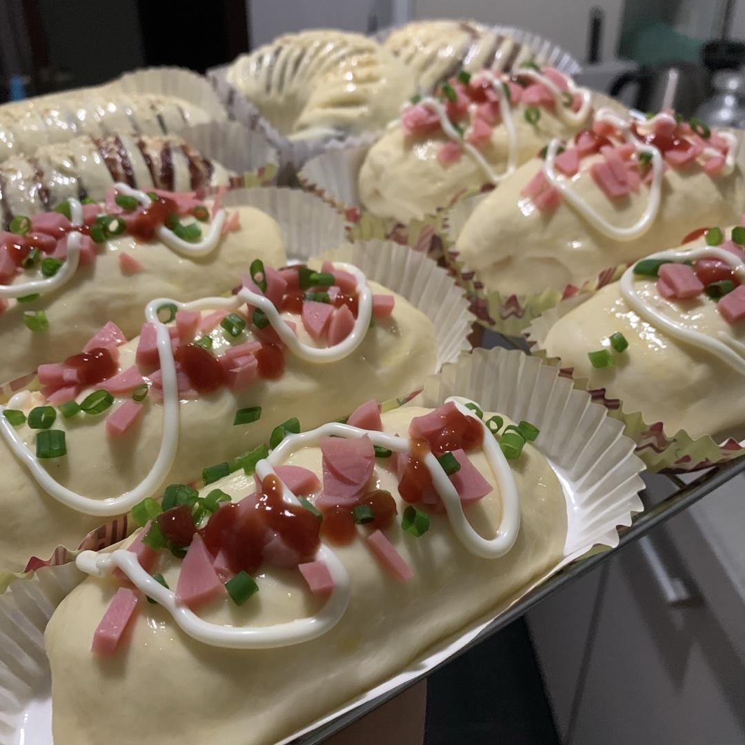 香葱火腿肉松面包