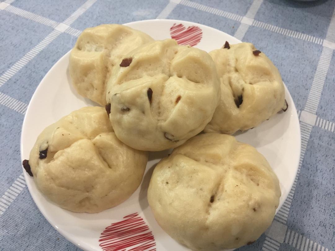 一次发酵红枣开花馒头