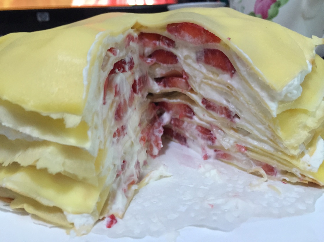 草莓千层饼