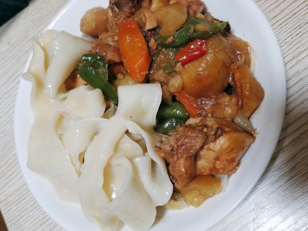新疆特色大盘鸡（附加皮带面做法）