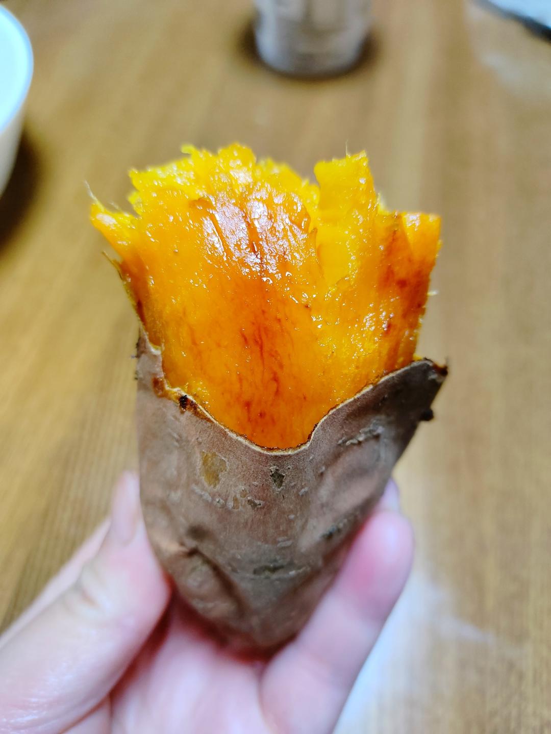 【糯唧唧的烤红薯】糖油四溢皮肉分离外糯里嫩吸溜着吃！