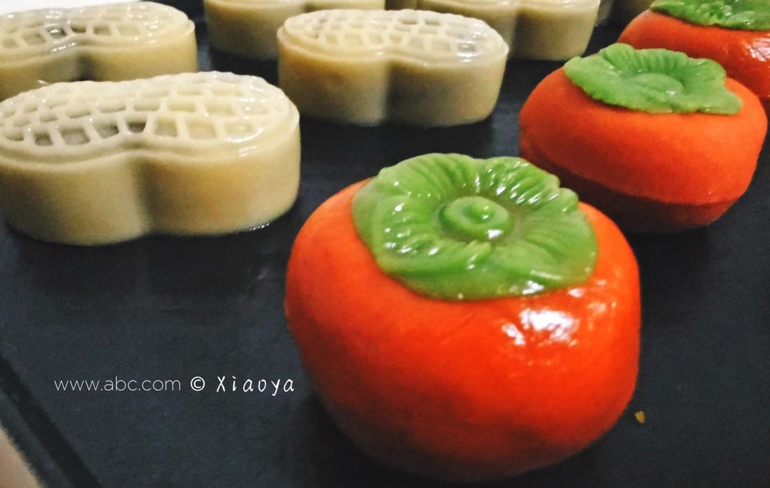 全网独家（原创）柿柿如意—广式金沙奶黄月饼（内附视频做法）