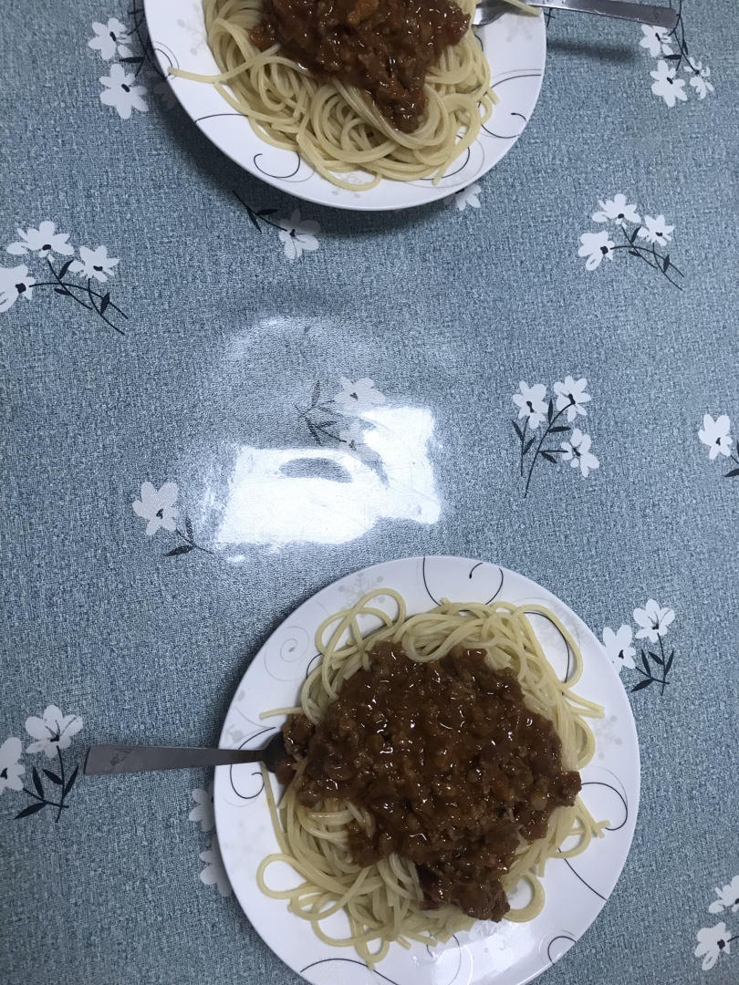 （完胜必胜客的）番茄肉酱意大利面～