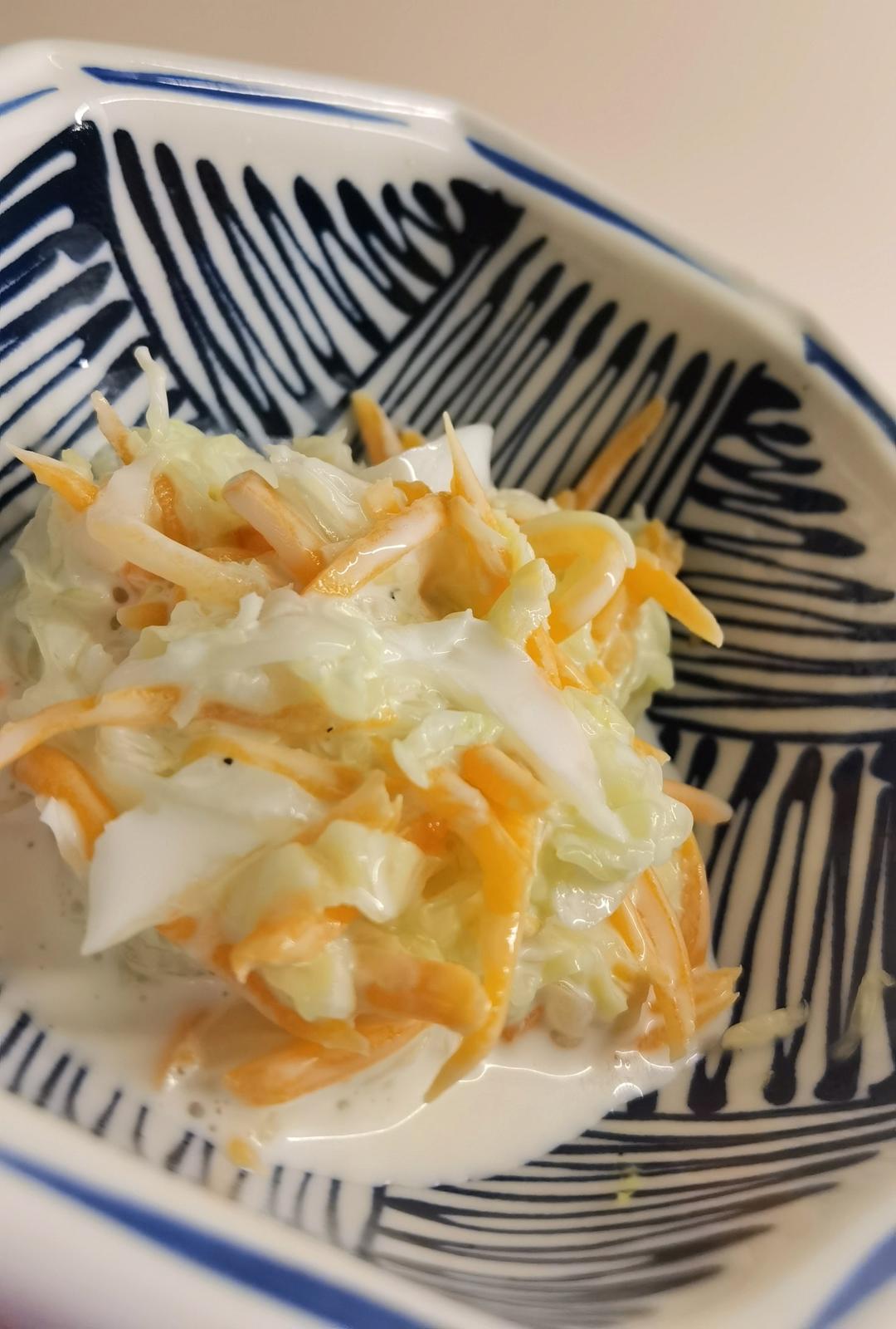 凉拌卷心菜沙拉Coleslaw媲美KFC肯德基版本 搭配炸鸡/烧烤 清爽解腻 简单快捷