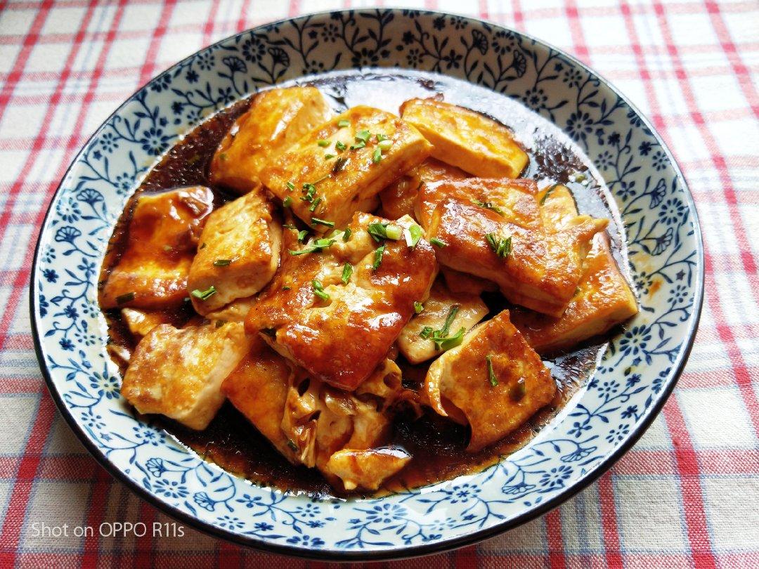 焖煎豆腐