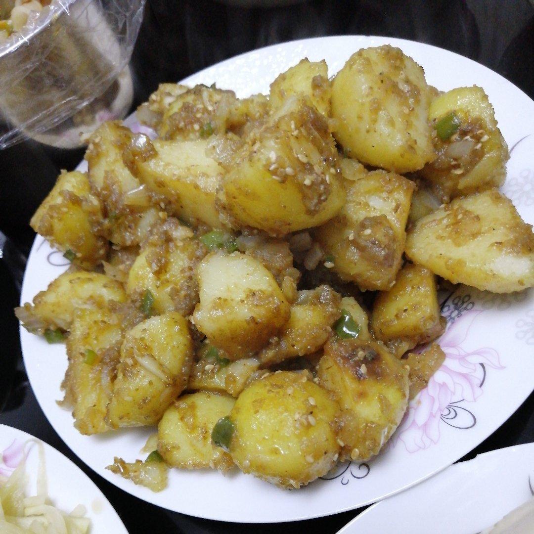 孜然香辣煎小土豆