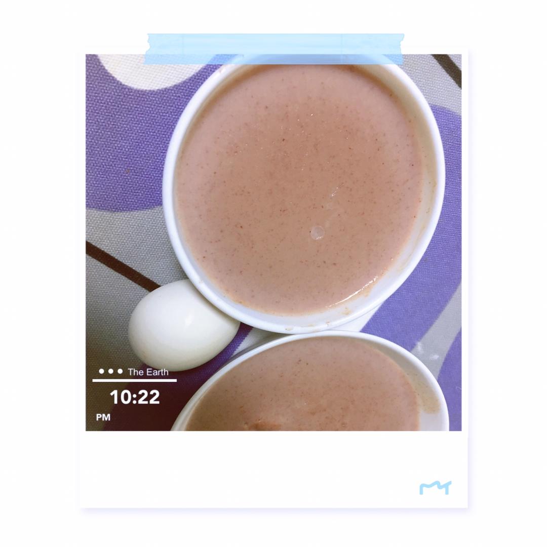 补血红豆花生米糊的做法