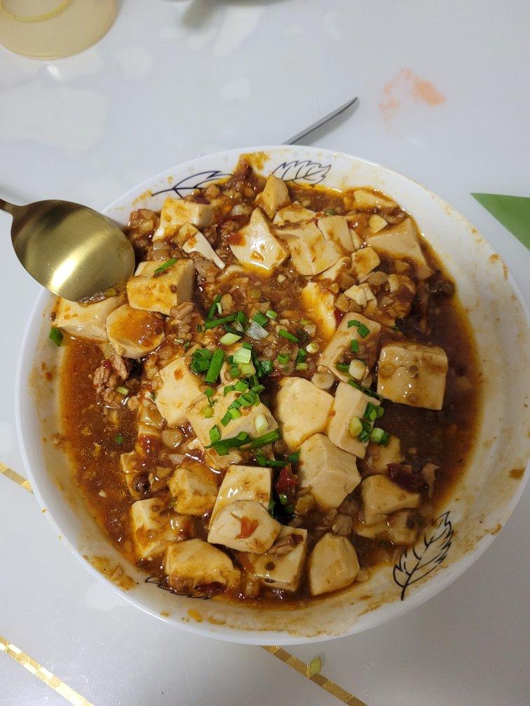 “肉末麻婆豆腐”老公最最爱的下饭菜！拌饭绝了！