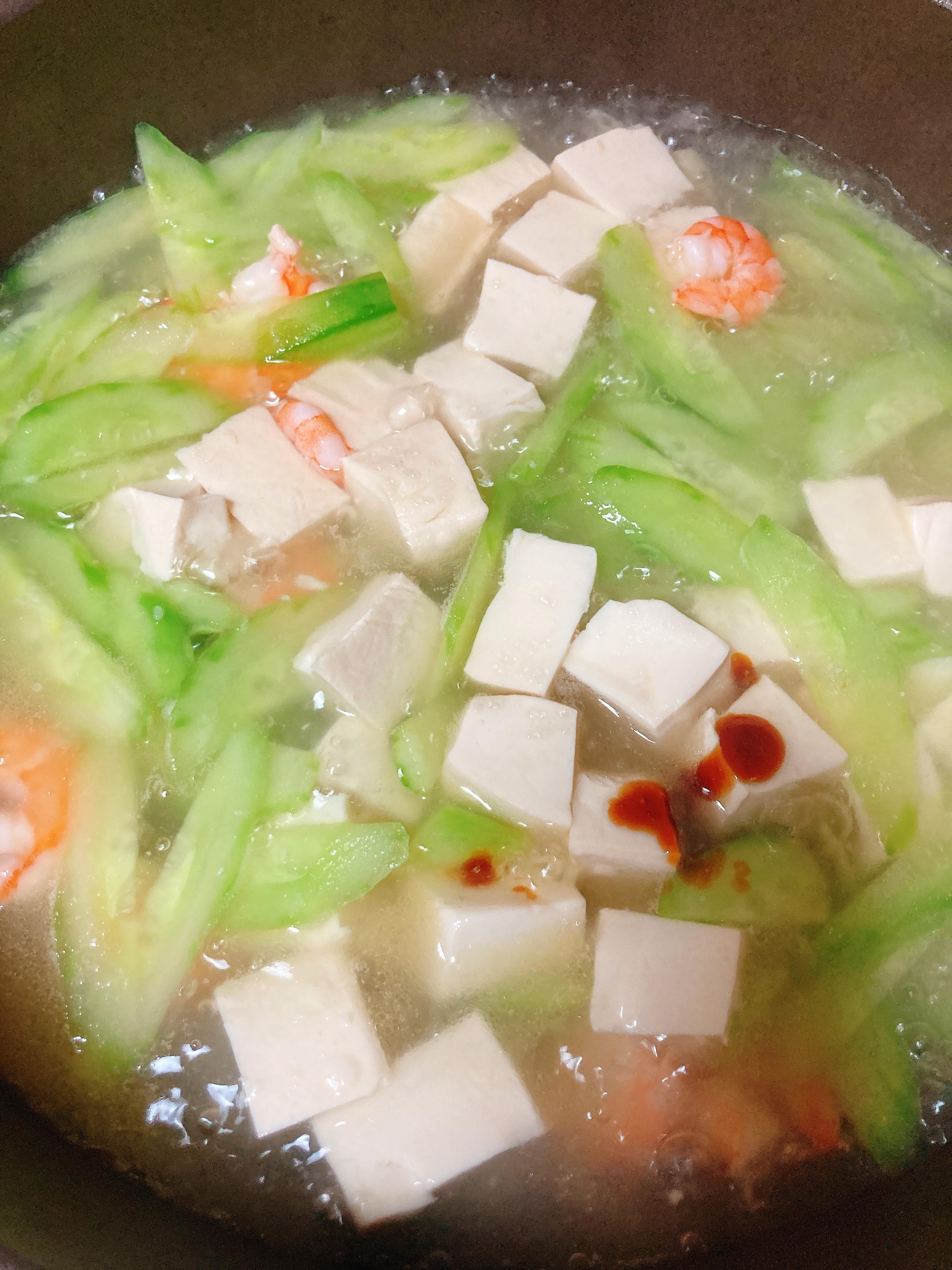 黄瓜豆腐虾仁汤的做法 步骤7