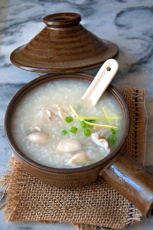 月26日#早餐612017年8月26日#生滚牛蛙粥---天气渐渐开始退去暑热了