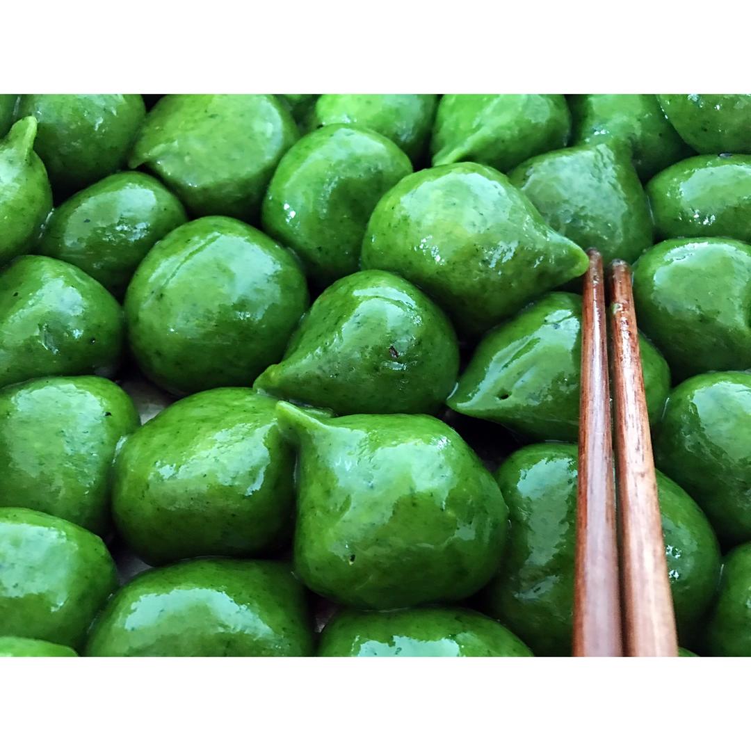 callmejiao做的我家的传统客家艾糍黄糍