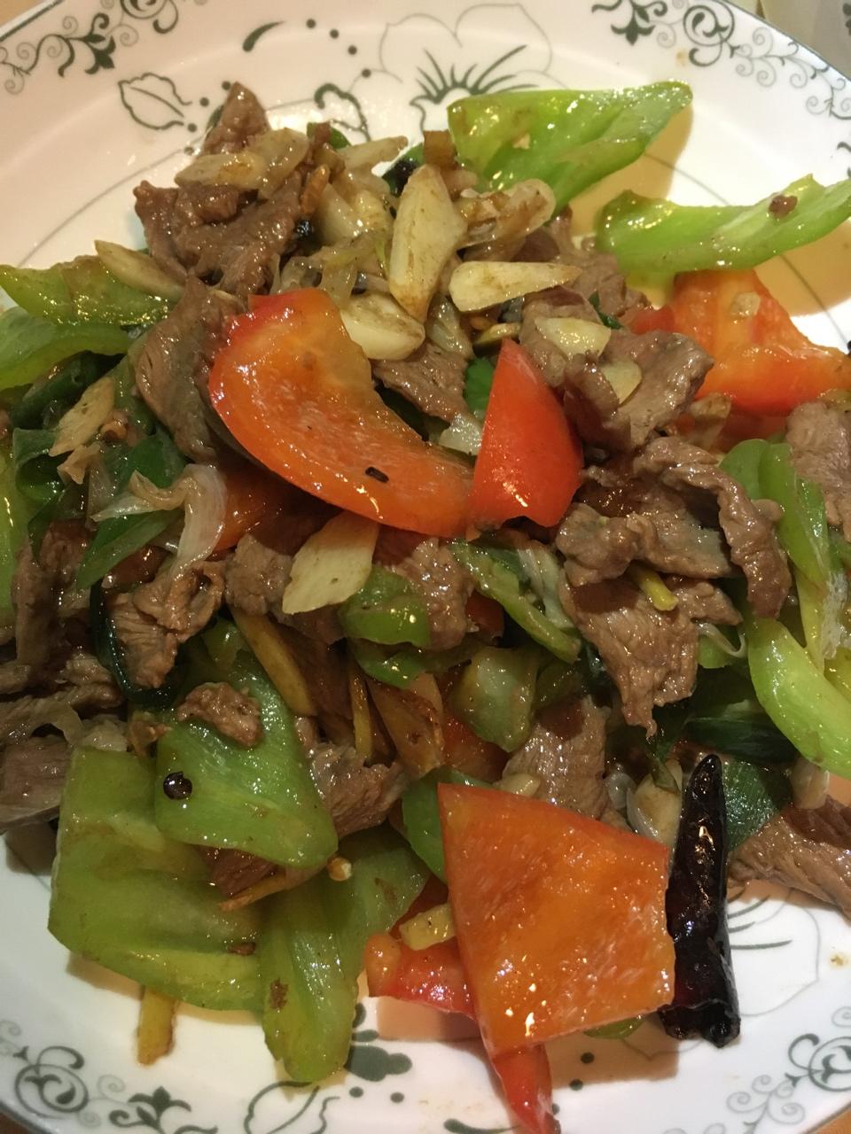 椒炒牛肉~