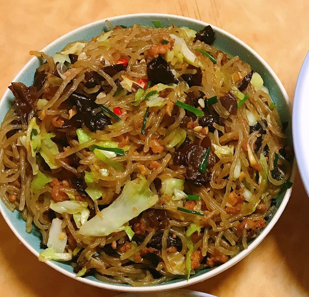 肉末炒红薯粉
