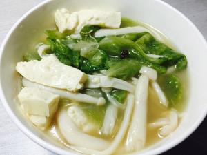 海鲜菇豆腐养生汤的做法 步骤6