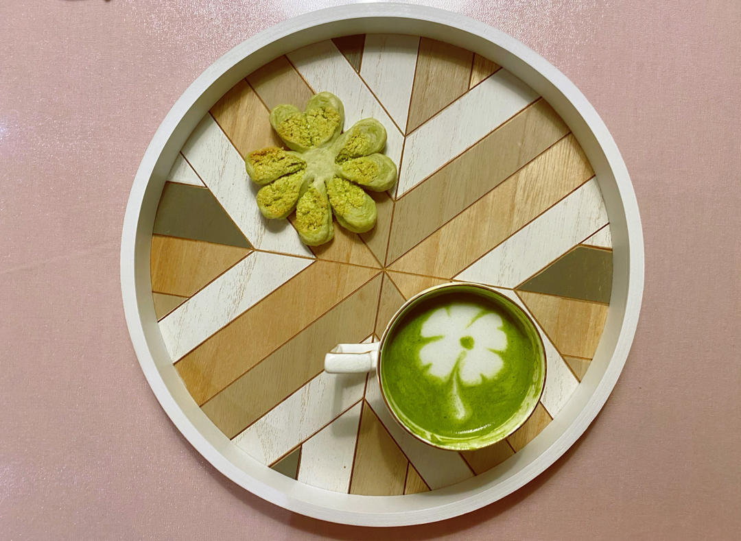 幸运四叶草抹茶椰蓉酥【北鼎烤箱食谱】