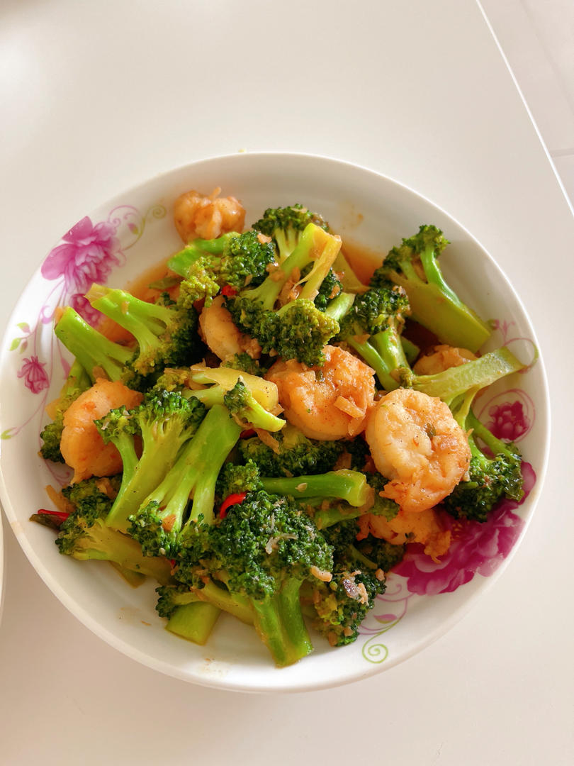 减肥 低脂低卡减脂餐～黑椒虾仁西兰花 与记忆有染211做的低脂低卡