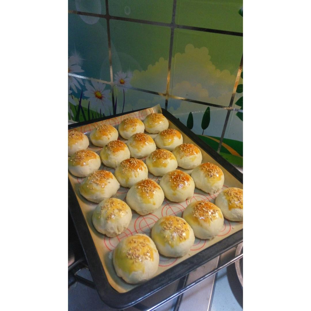 椒盐酥饼（自制椒盐芝麻馅）