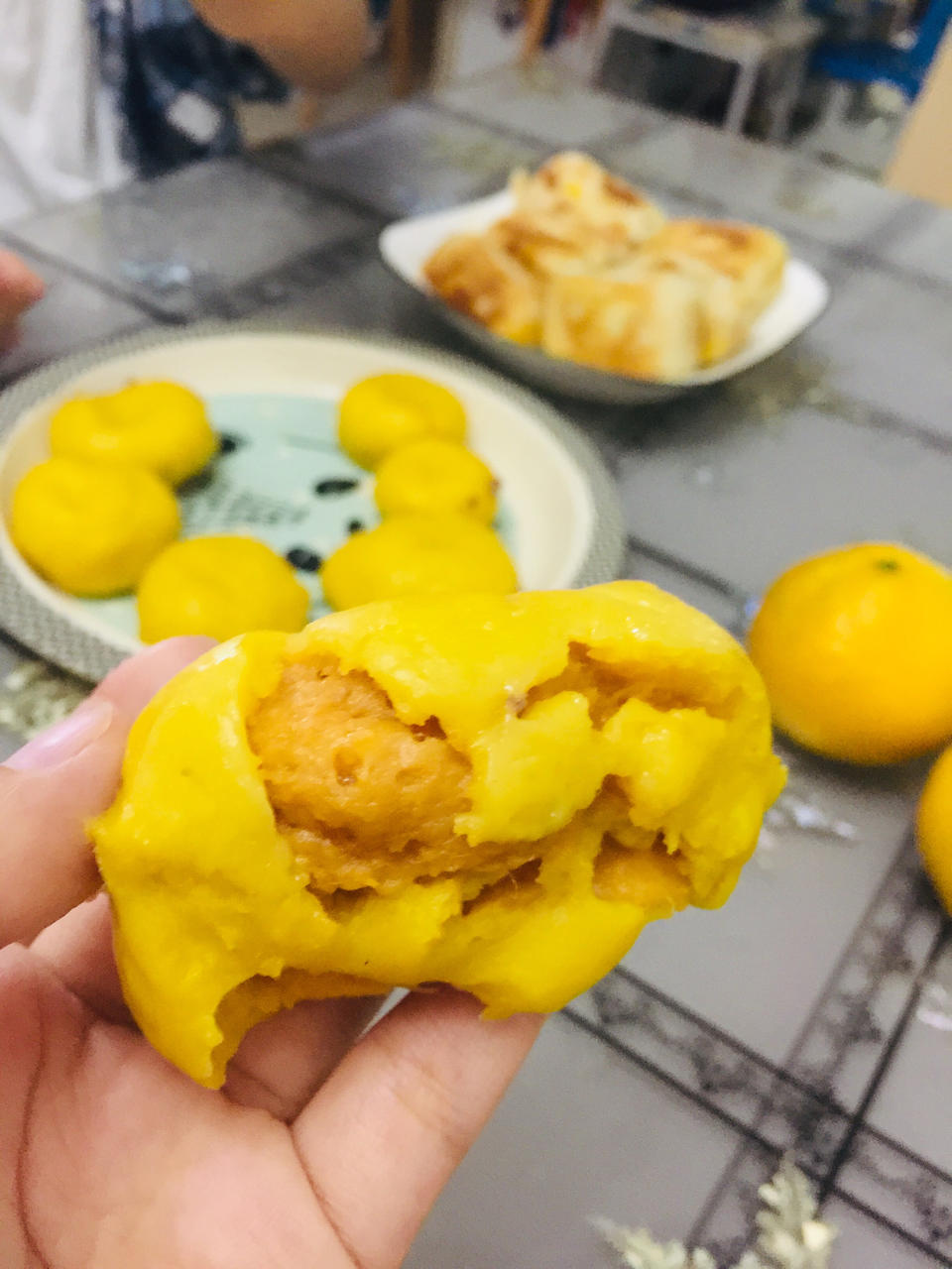 🌈香甜软糯～无油无糖低卡的南瓜紫薯球