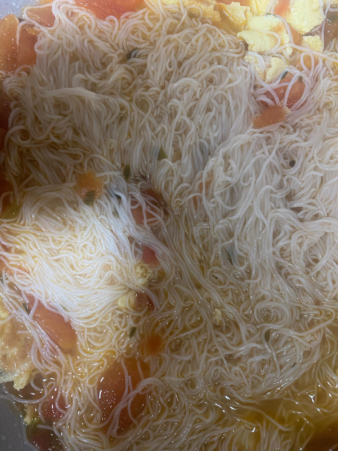 恨不得抱着锅舔的番茄鸡蛋面