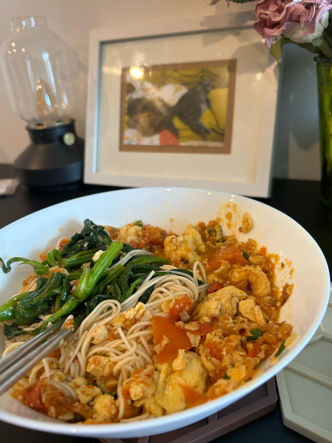 酸辣番茄炒蛋---面条浇头