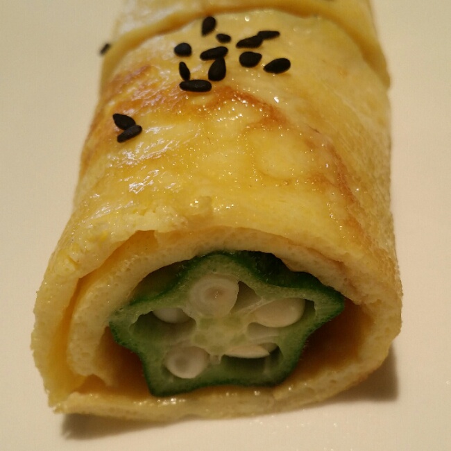 秋葵厚蛋烧