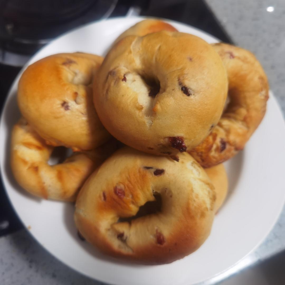 来吃圈圈吧！——全麦蔓越莓贝果