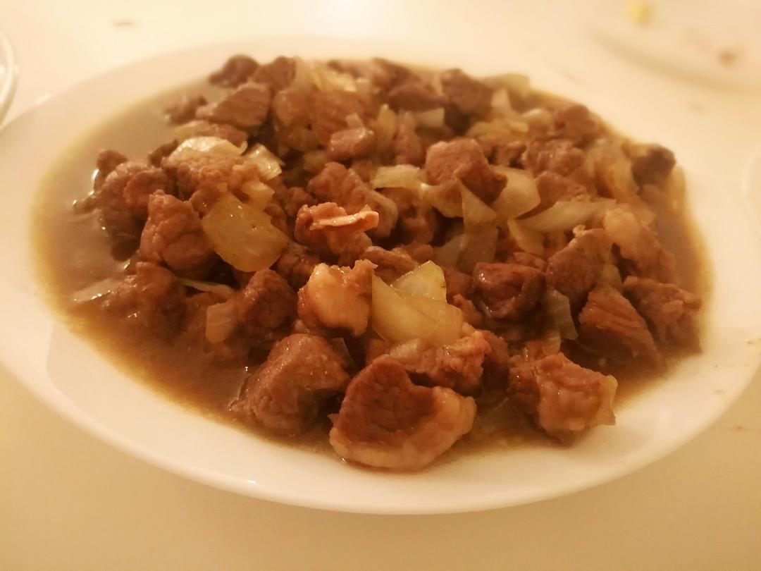洋葱孜然羊肉片