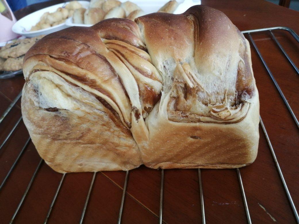 双重拉丝的红糖麻薯吐司