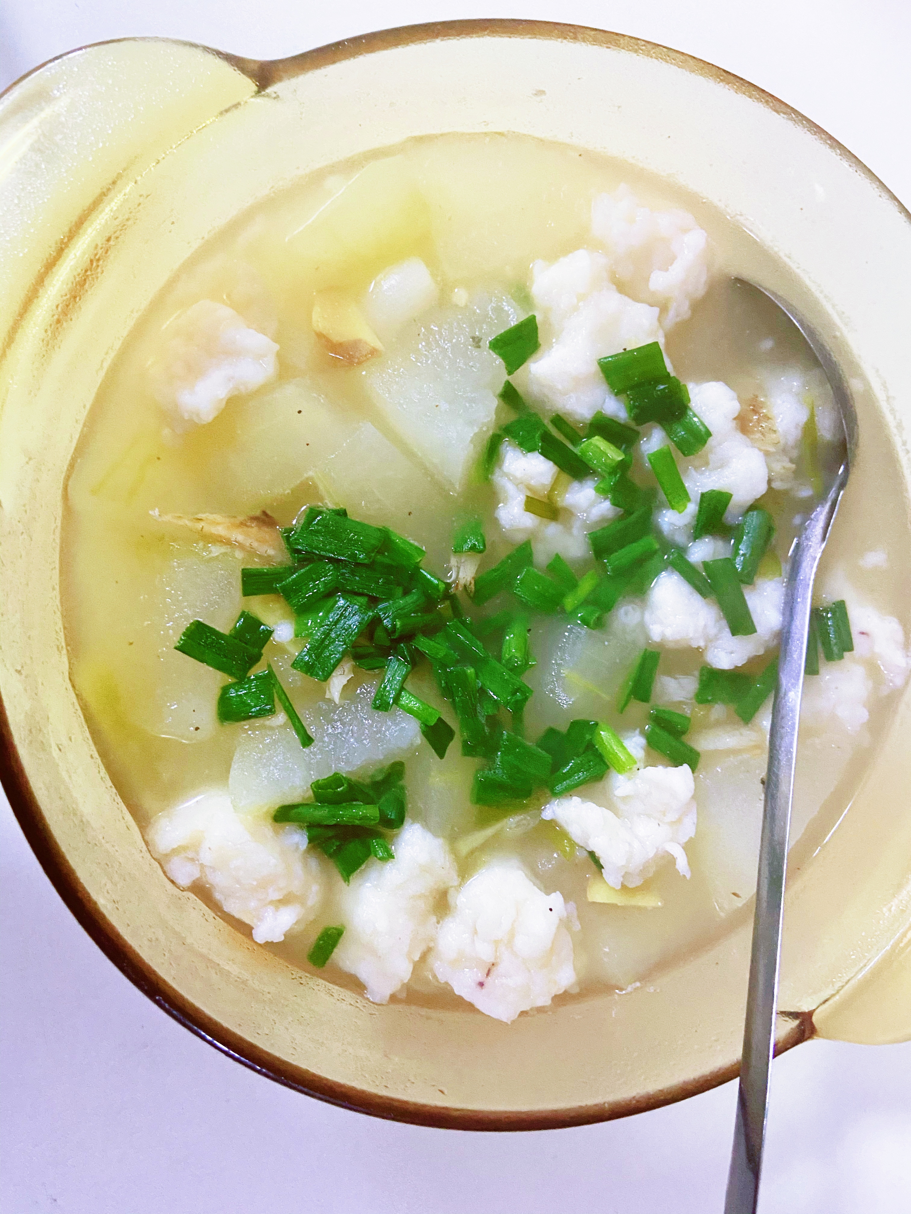 超简单爽口鱼香冬瓜汤（鱼干吊汤法，可做各种汤的基底）的做法
