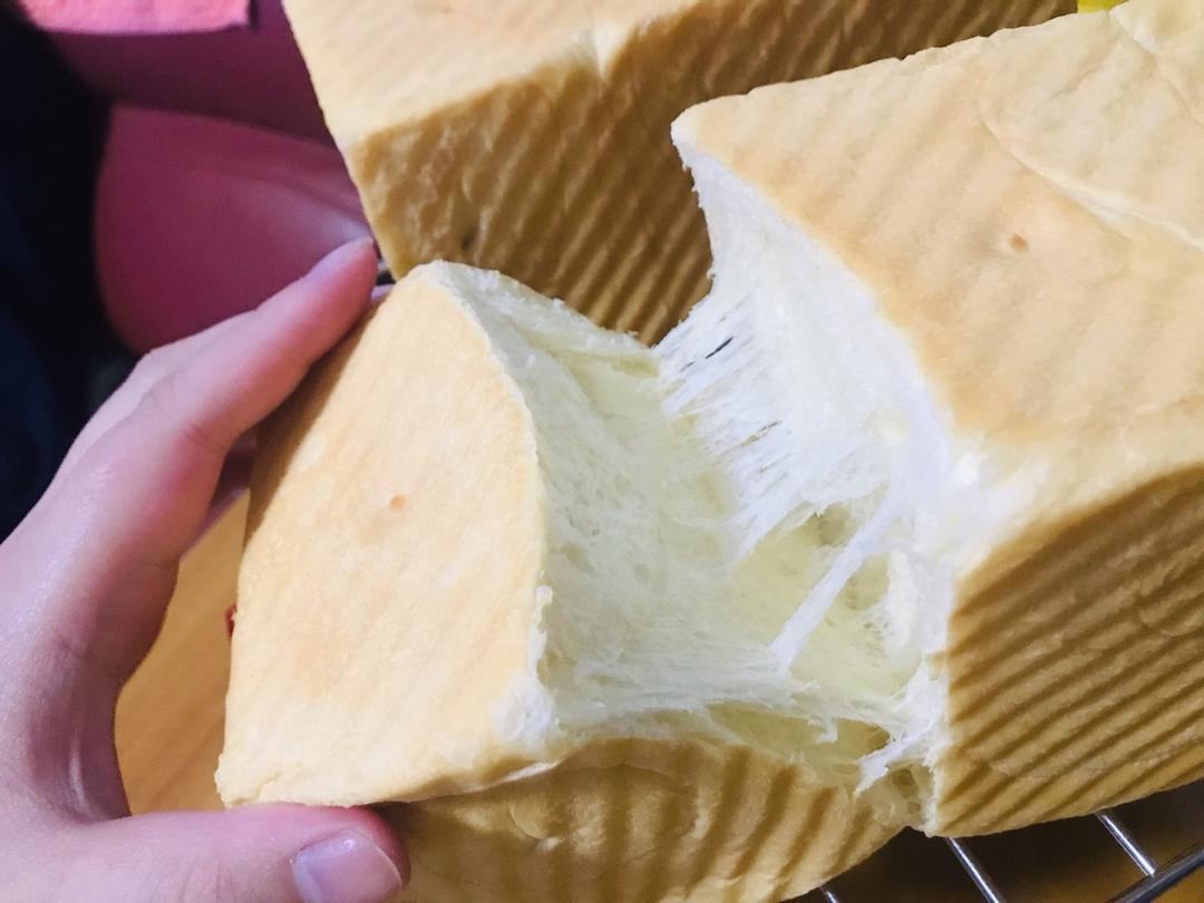 夺命软吐司(๑´ڡ`๑)超软拉丝极速方便的一次发酵吐司
