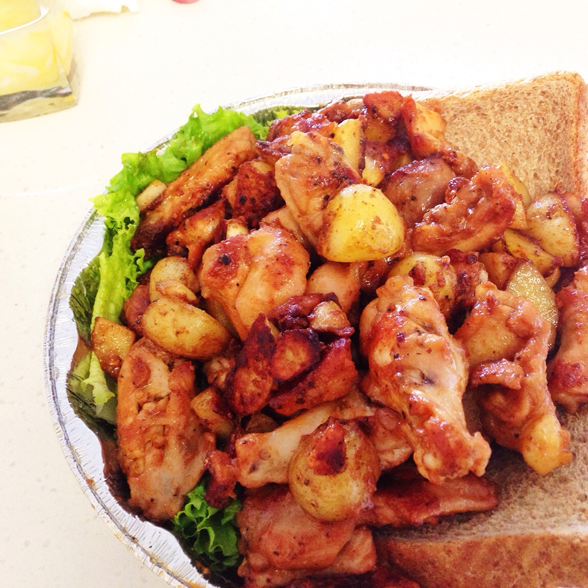 新奥尔良烤鸡腿土豆