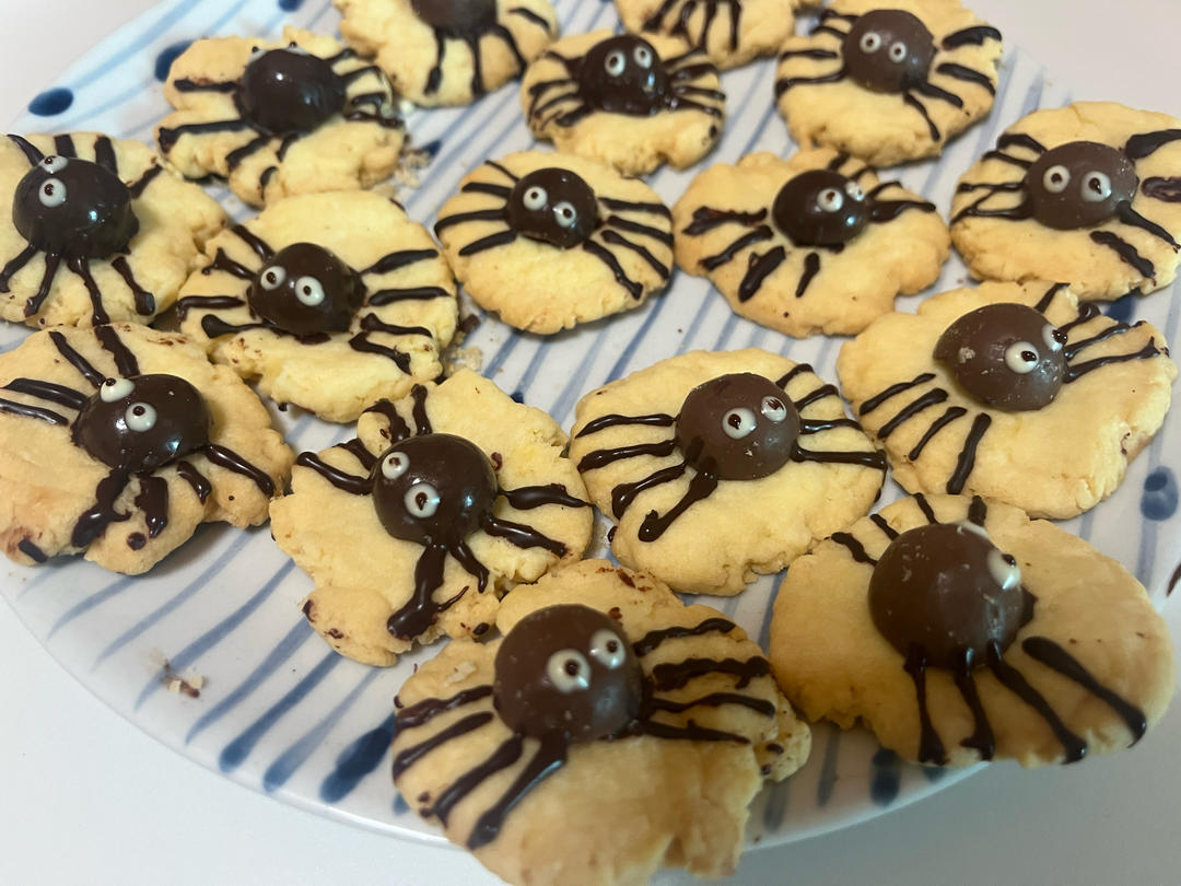 万圣节卡通蜘蛛饼干