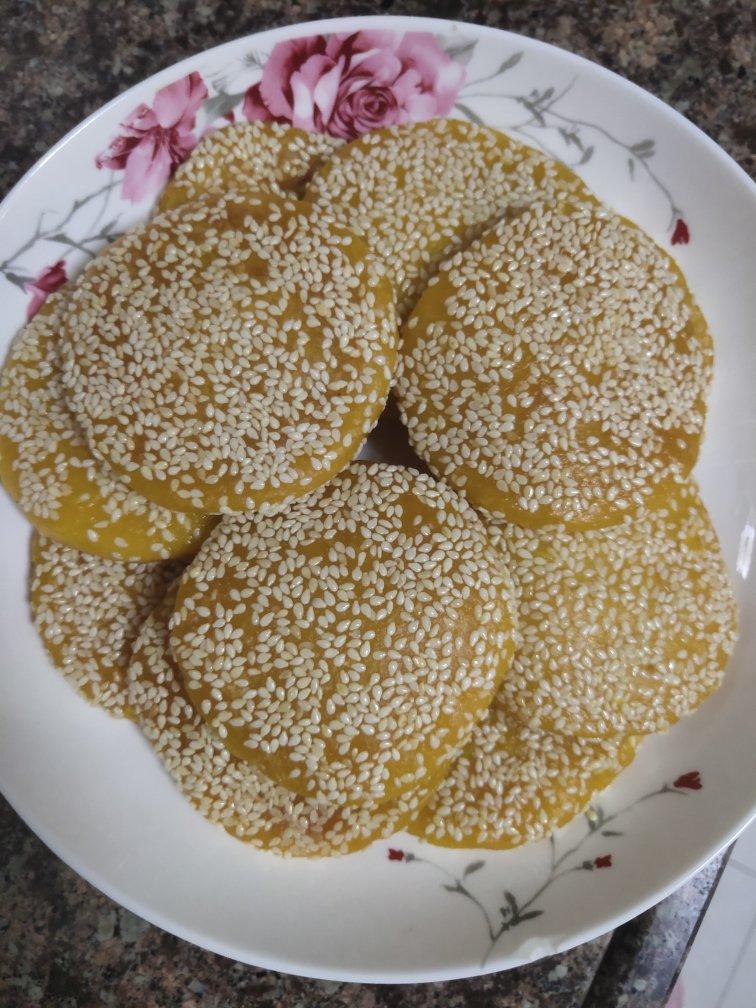 芝麻南瓜饼