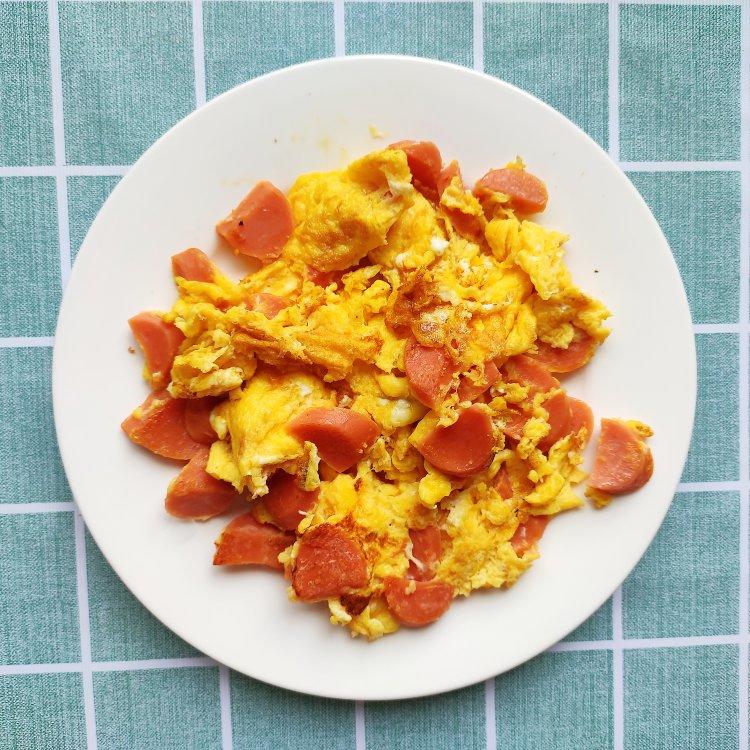 toe做的火腿肠炒蛋