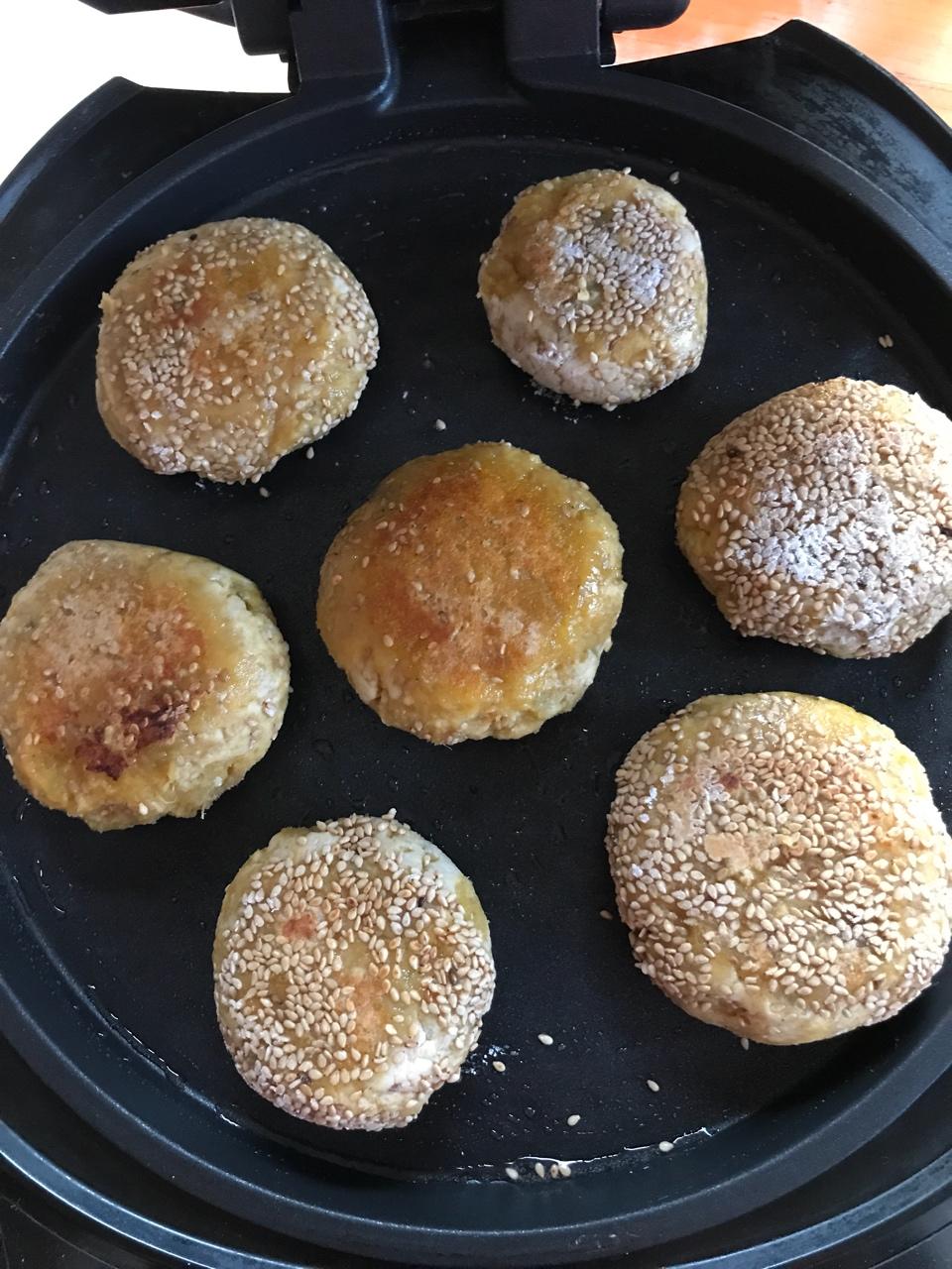 平底锅紫薯饼
