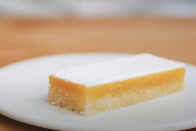 柠檬方块Lemon Bars：比法式柠檬挞更简单快手，颜值味道却完全不输柠檬挞的做法