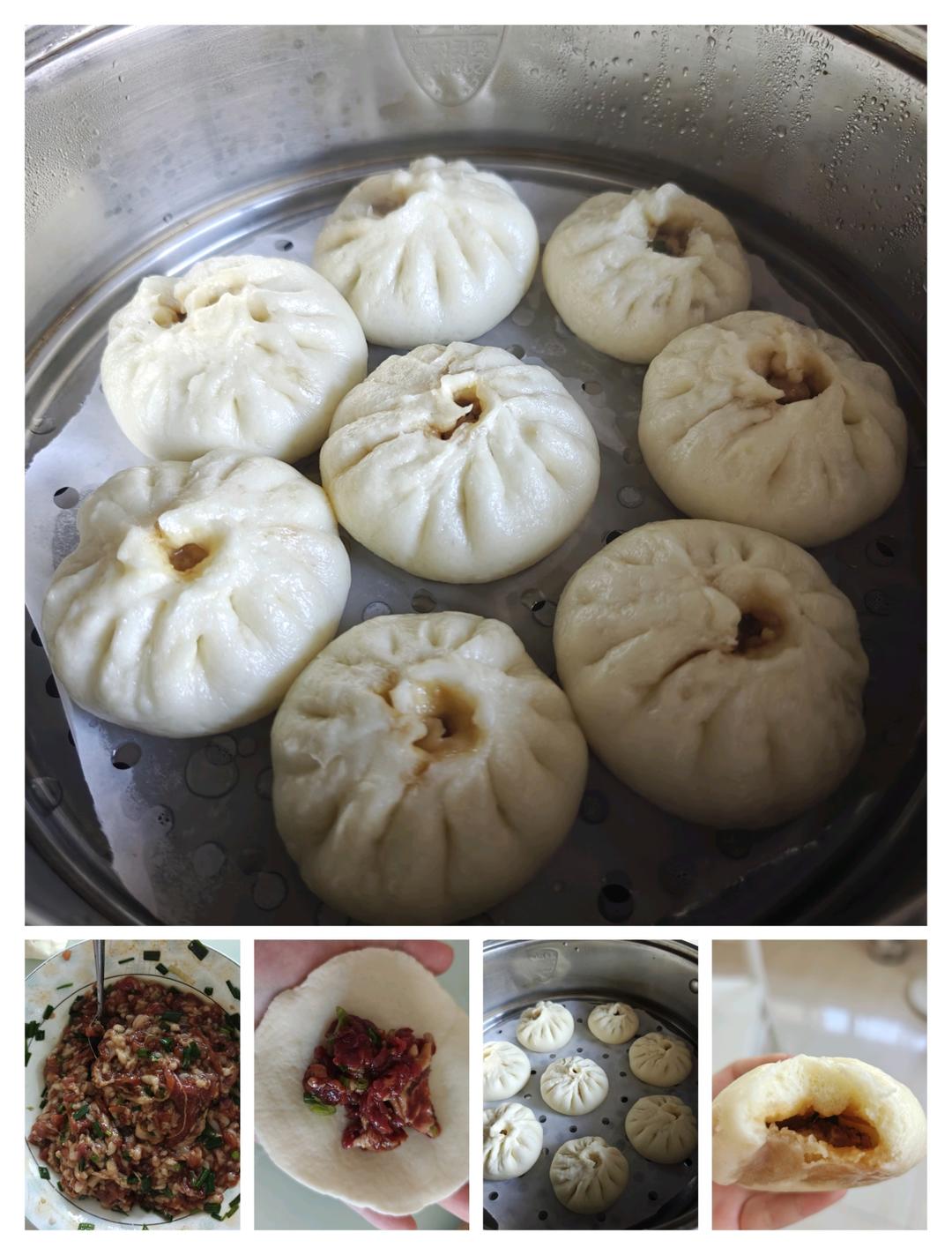 好吃多汁的肉包子肉馒头【步骤超详细】