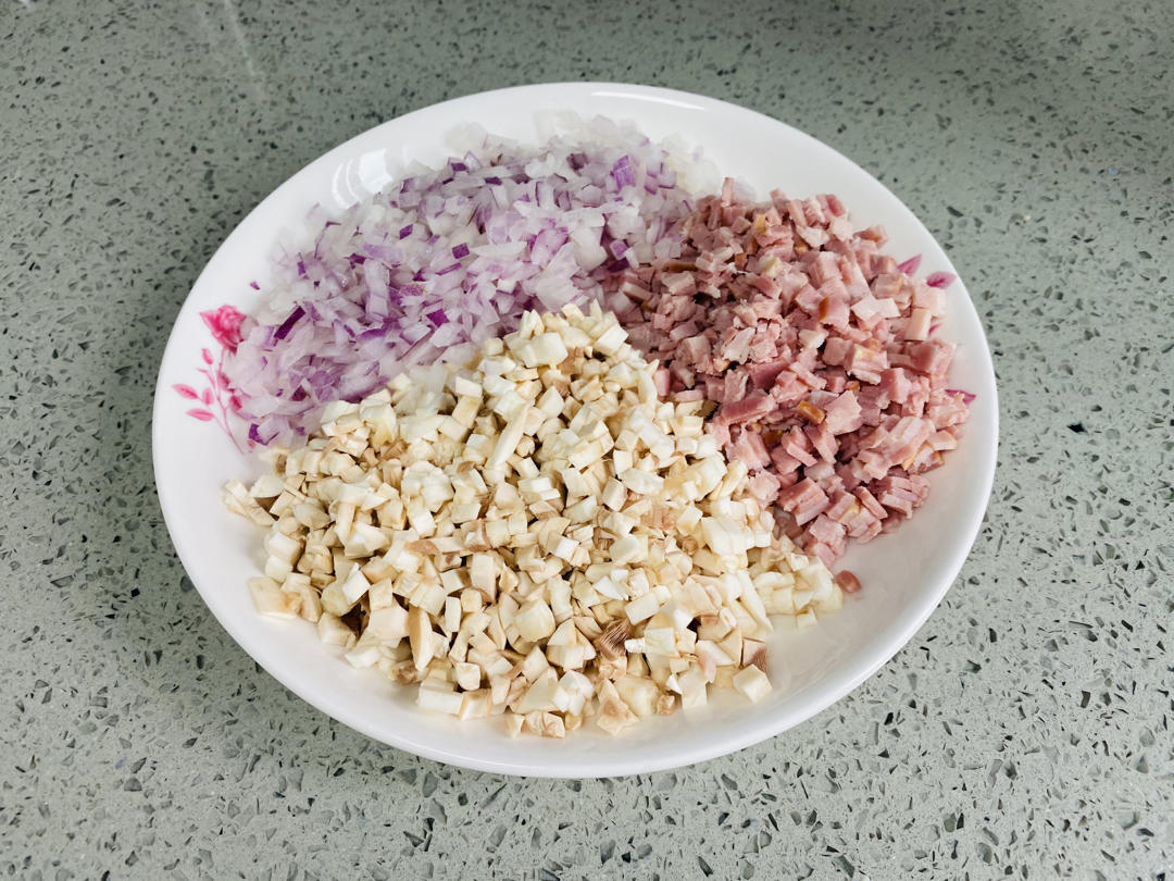 奶油蘑菇培根焗饭