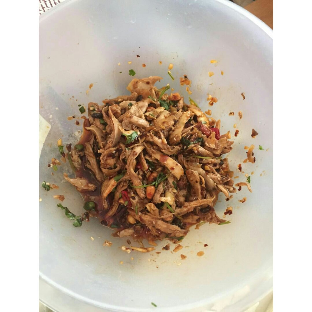 凉拌麻辣鸡丝