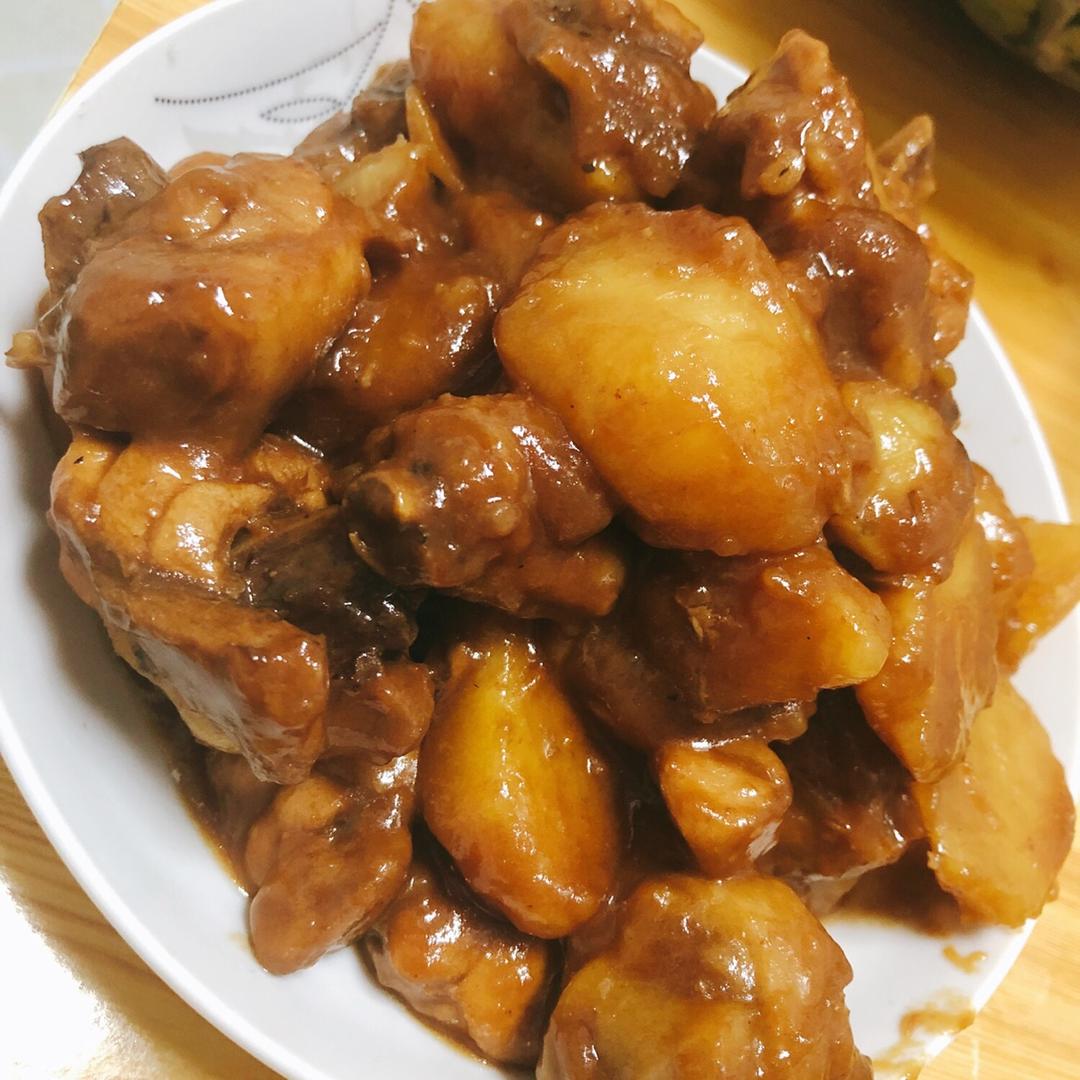 土豆焖鸡腿