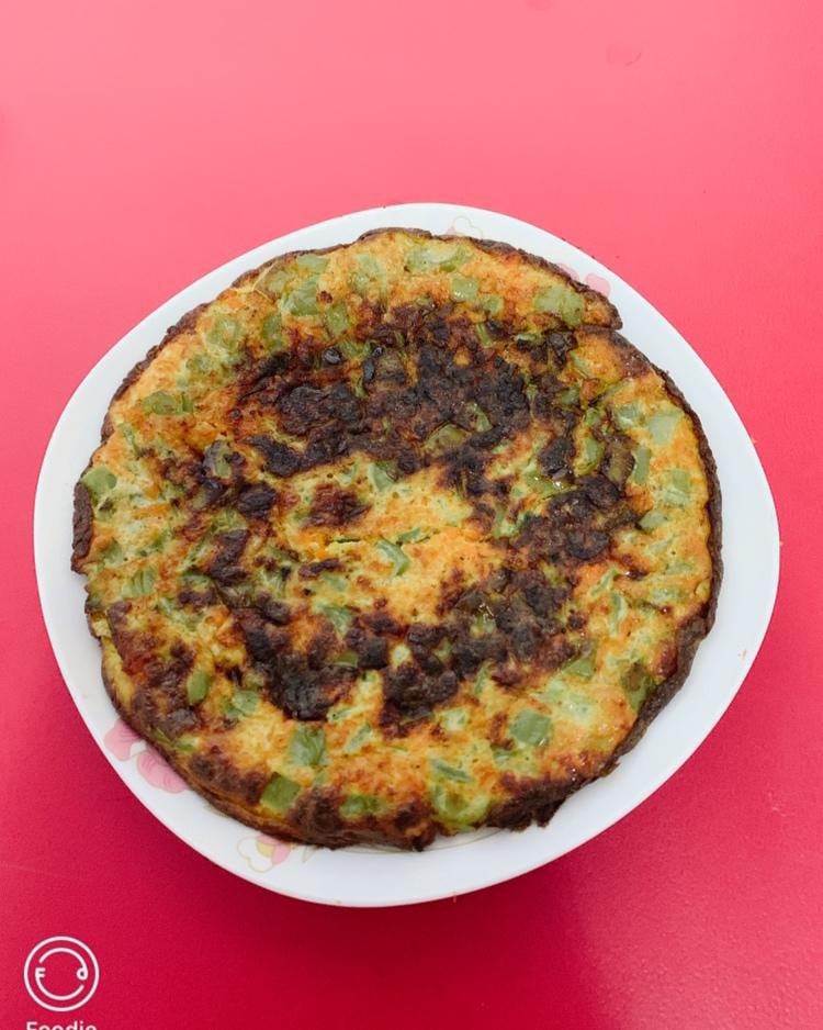 青椒鸡蛋饼