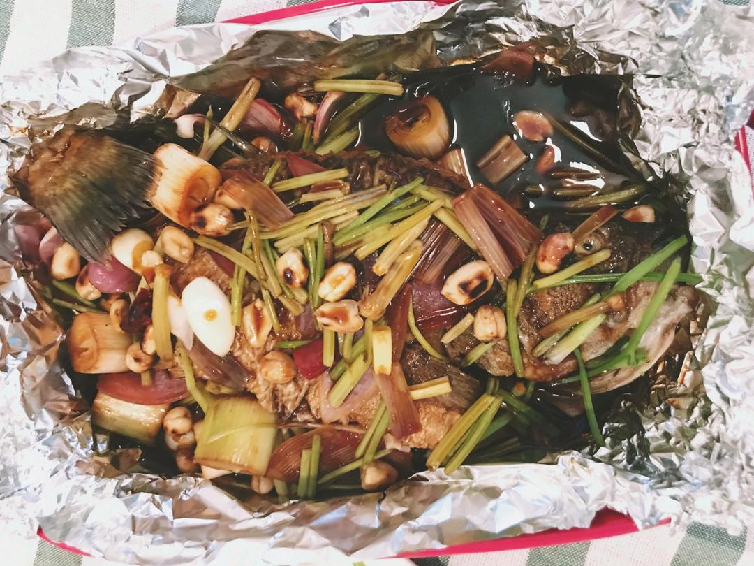 锡纸焗鲈鱼