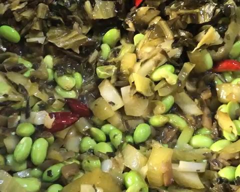 毛豆炒咸菜