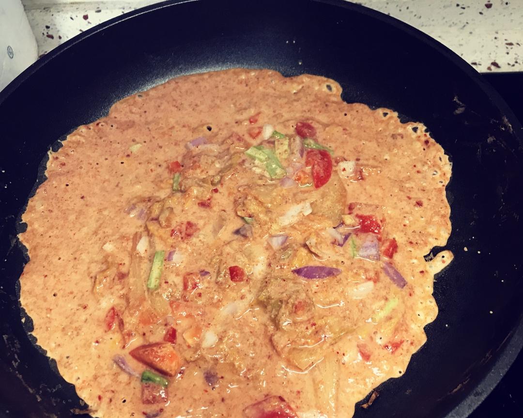 【减脂低卡】全麦泡菜蔬菜饼-10分钟早餐系列的做法