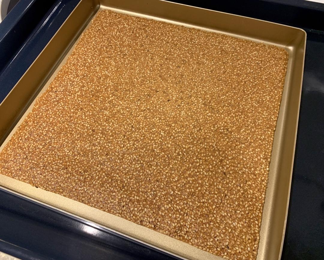 芝麻薄脆饼干，一步操作，超级简单