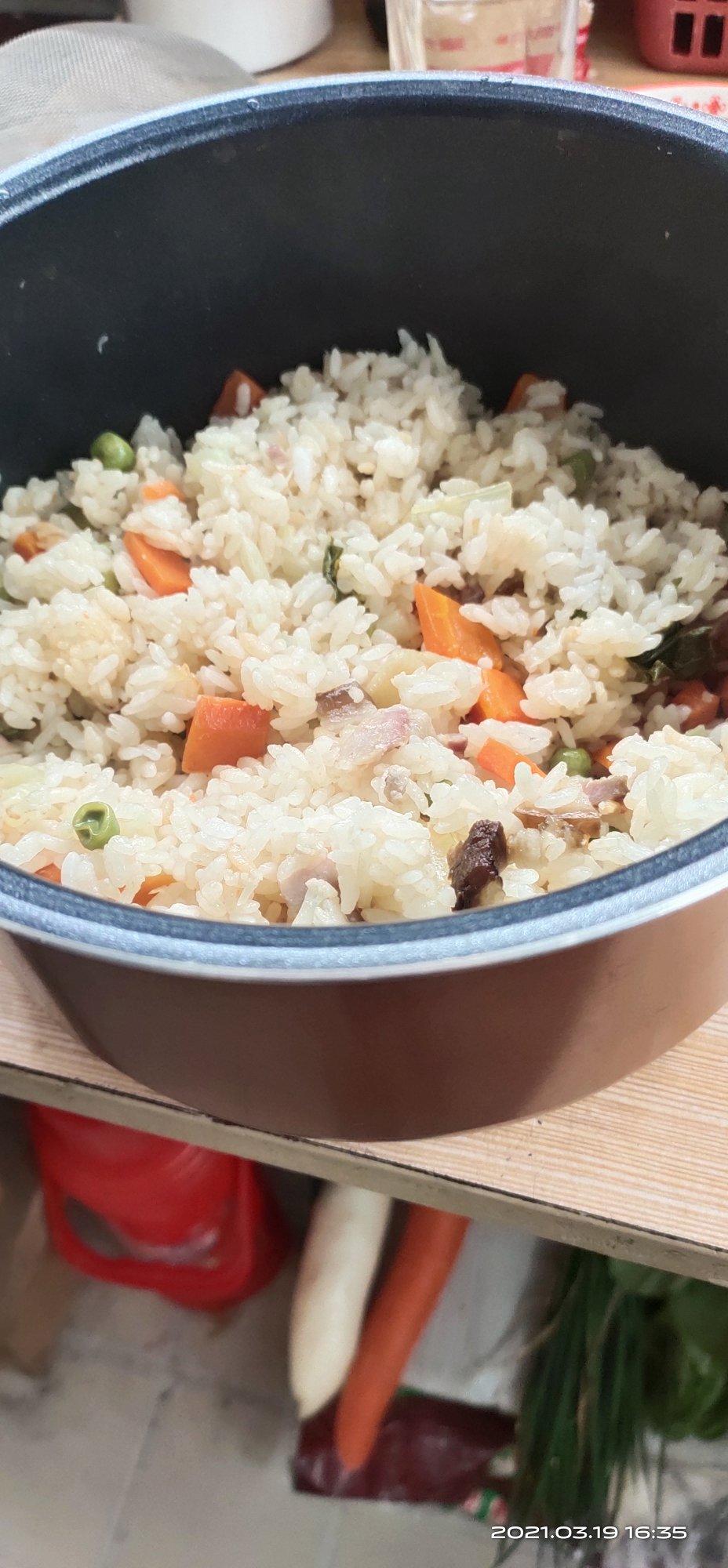 电饭锅版腊肉饭