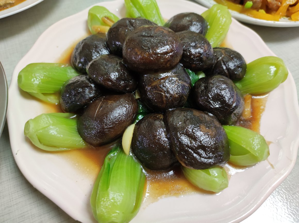 经典家常小炒蚝油香菇青菜❗️宴客菜