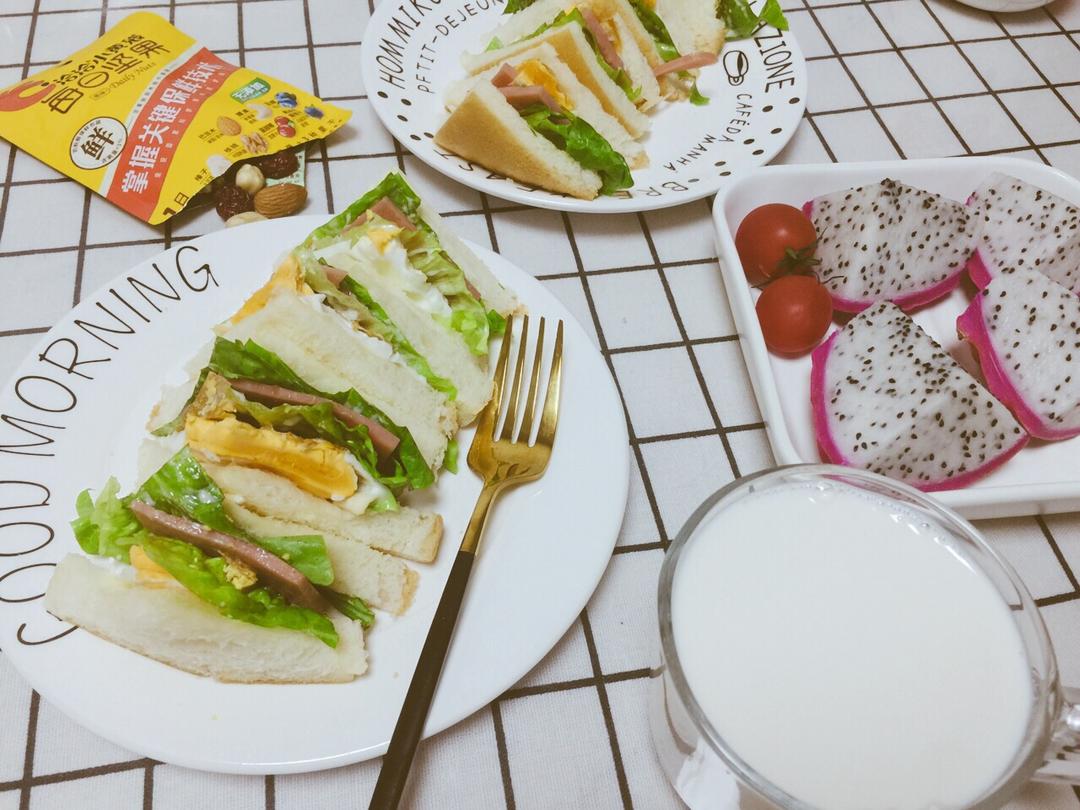 家有俩小学生的早餐